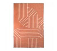 Tapis extérieur, kilim reversible 120x170 LYN2 T REVERSIBLE Terracota et crème