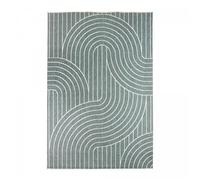 Tapis extérieur, kilim reversible 120x170 LYN2 U REVERSIBLE vert et crème