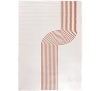 Tapis extérieur, kilim reversible 200x290 LYN2 BM REVERSIBLE terracotta et crème