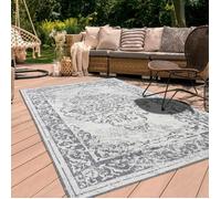 Tapis extérieur, kilim reversible 60x110 LYN2 AP REVERSIBLE gris