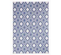 Tapis extérieur, kilim reversible 60x110 LYN2 Y REVERSIBLE bleu