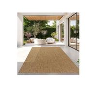 TT Home Tapis pour Extérieur Tapis De Cuisine Balcon Terrasse Design Uni Moderne, Couleur:Café, Dimension:160x220 cm