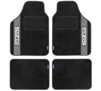 Sparco Tapis de voiture F510 – Lot de 4 antidérapants polyester noir/gris universels
