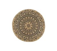 Tapis Fait À La Main Jute Avec Imprimé Bleu Foncé 150 Cm Vidaxl Vidaxl