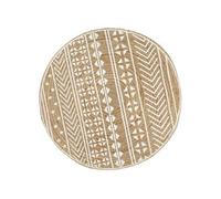 Tapis Fait à la Main Jute avec Imprimé Moquette Carpette Plancher Coussin de Sol Salon Chambre à Coucher Intérieur 133694