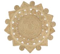 Tapis fait à la main Jute tressée 120 cm