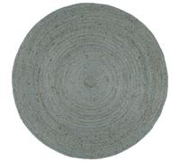 Vidaxl Tapis Fait À La Main Jute Rond 150 Cm Vert Olive