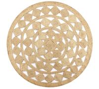 Tapis Fait à la Main Moquette Carpette Sol Salle de Séjour Jute Tressée vidaXL