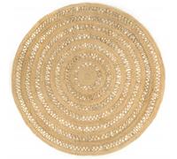 Tapis Fait à la Main Moquette Carpette Sol Salle de Séjour Jute Tressée vidaXL