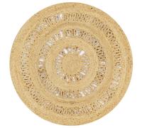 Vidaxl Tapis Fait À La Main Jute Tressée 90 Cm