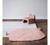 Tapis Feuilles Rose 100X100