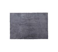 - Tapis fin imitation fourrure 120 x 170 cm gris