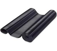 Tapis finement nervuré DEFENDER : tapis élastique en caoutchouc styrène-butadiène résistant aux intempéries, pour une protection antidérapante des sols, découpage sur mesure, noir, 1 × 2 m