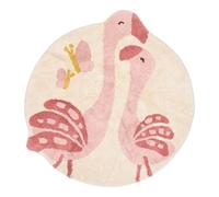 Tapis Flamant rose 110 x 110 cm