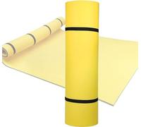 Tapis Flottant à Eau, 3 Couches de Mousse XPE, Tapis Flottant pour Loisirs Aquatiques, Île Flottante pour Piscines, Lacs et Plages,Jaune,1.8mx1.2mx3.3cm