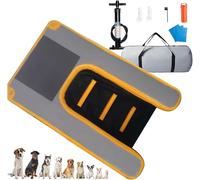 Tapis Flottant de Pont Rampe Bateau Chien pour Pool Boat Dock Beach, Plateforme Flottante Gonflable de Piscine pour Les Chiens jusqu'à 60 kg(Yellow)