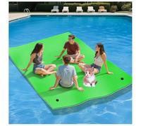 Tapis Flottant en Mousse pour Piscine, Rivière, Lac, Matelas Insubmersible pour Enfants, Coussin De Lit, Jeu Flottant,Vert,180X90x3.3cm