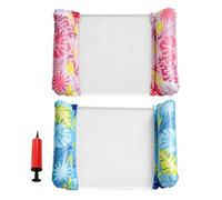 Tapis Flottant pour Piscine - Lot de 2 Hamacs Gonflables Multifonctions Épaissis | Matelas Gonflable Flotteur de Piscine,pour Lac Mer Plage Étang Rivière Intérieur Extérieur Camping Femme Homme