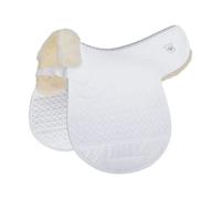 Tapis forme de selle dressage pour cheval Werner Christ Horse Champ VS Blanc Full