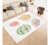 Tapis Fruit 60x120 cm Texture Douce Cachemire Anti Dérapant Tapis Enfantin Amusant 3D Imprimé Motif Nettoyage Facile à l'Aspirateur ou en Machine Convient pour Salle de Bain Cuisine Entrée Carpet