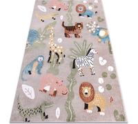 Tapis FUN Africa pour enfants, animaux, Afrique beige Multicolore 160x220 cm