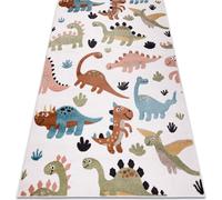 Tapis FUN Dino pour enfants, crème Dinosaures Multicolore 180x270 cm