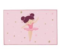 Tapis - FUN HOUSE - Danseuse Ballerine - 120 x 80 cm - Rose - Rectangulaire - Enfant
