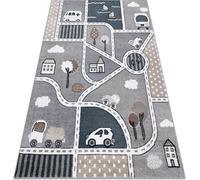 Tapis FUN Strade pour enfants, rue, ville gris gris 180x270 cm