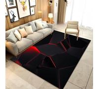 Tapis Gamer Chambre Ado Garçon Enfants Adulte Vision Géométrique Colorée Imprimé 3D Tapis de Chaise Gaming Salon Tapis Gaming sol Boy Ado Antidérapant Lavable Tapis Jeux Enfant,80x120 cm,Color4