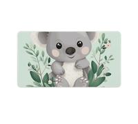 Tapis Gamer Motif Koala - Grand Tapis de Souris 40x75 cm, Base Caoutchouc antidérapant, Surface Fluide pour Travail ou Jeu