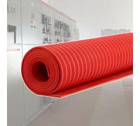 Tapis Garage Tapis De Sol Épais, Revêtement en Caoutchouc Antidérapant, Puzzle Antidérapant pour Stalles Et Logement, Protection De Sol pour Remorques(Red,4ft*0.31in/1.2m*8mm)