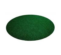 Tapis gazon artificiel rond - Kingston - Vert Mélangé - 133 cm Rond