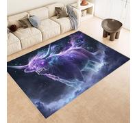 Tapis Géant 180x240 cm Impression Yak éToiles Voie LactéE 3D Tapis Lavable en Machine Imitation Cachemire Texture Douce et Antidérapante Idéal pour Salon Chambre Maison de Campagne et Salle de Yoga