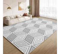 Tapis Géométrique Cubique, Tapis Illusions D'Optique Lavable pour Salon Doux Antidérapant Facile à Nettoyer pour Chambre à Coucher Crèche Étude Salle de Classe Bureau 160x200cm