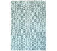 Tapis Géométrique Fait Main Aperitif Turquoise 160 x 230 cm