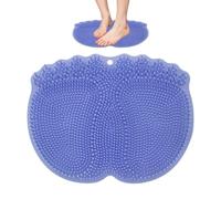 Tapis Gommant pour Pieds Brosse Corps à Poils Souples à Ventouse | Tapis de Nettoyage pour Pieds à Ventouses pour Femmes Hommes Personnes Âgées Maison Salle de Bain Spa Appartement