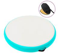 Vidaxl Tapis Gonflable De Gymnastique Avec Pompe 100x100x10cm Pvc Vert