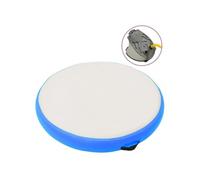 Tapis Gonflable de Gymnastique avec Pompe 100x100x15 cm PVC Vert Yoga vidaXL