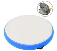 Vidaxl Tapis Gonflable De Gymnastique Avec Pompe 100x100x15cm Pvc Bleu