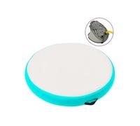 Vidaxl Tapis Gonflable De Gymnastique Avec Pompe 100x100x15cm Pvc Vert