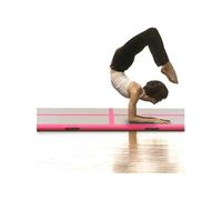 vidaXL Tapis gonflable de gymnastique avec pompe 400x100x10cm PVC Rose