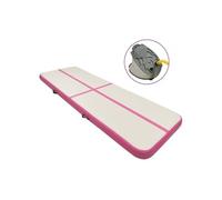 Tapis gonflable de gymnastique avec pompe 500x100x20cm PVC Rose