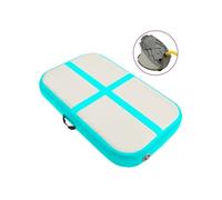 vidaXL Tapis gonflable de gymnastique avec pompe 60x100x10 cm PVC Vert