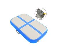 Tapis Gonflable De Gymnastique Avec Pompe 60x100x15 Cm Pvc Bleu