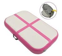 Tapis gonflable de gymnastique avec pompe 60x100x20 cm PVC Rose Noir G