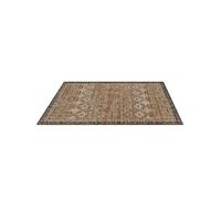 Tapis Grand Lavable Poils courts Antidérapant Vintage 2,7x3,7 m Marron Vert