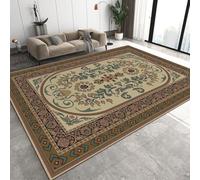 Tapis Grande Taille 50x80 cm Fleurs Bohèmes Imitation Cachemire Lavable Impression Géométrie Rétro Et Orientale 3D Fond Silencieux pour Couloir Spacieux Home Cinéma ou Appartement Lumineux Q-81