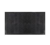 Tapis grattant absorbant chevron anthracite 120 x 180 cm