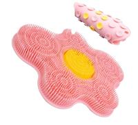 Tapis grattoir à pieds pour douche | Tapis exfoliant en silicone avec ventouses antidérapantes | Grattoir pour le dos sous la douche | pour femme, pieds, dos, sol, salle de bains