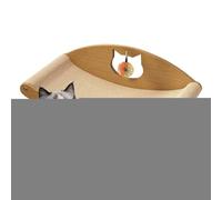 Tapis grattoir pour chats - surélevé lit grattoir avec appuie-tête, en sisal protège les meubles, accessoire pour animaux de compagnie, plaisir et anti-ennui pour canapé sol